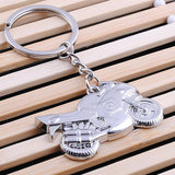 Porte Clef Moto Argent