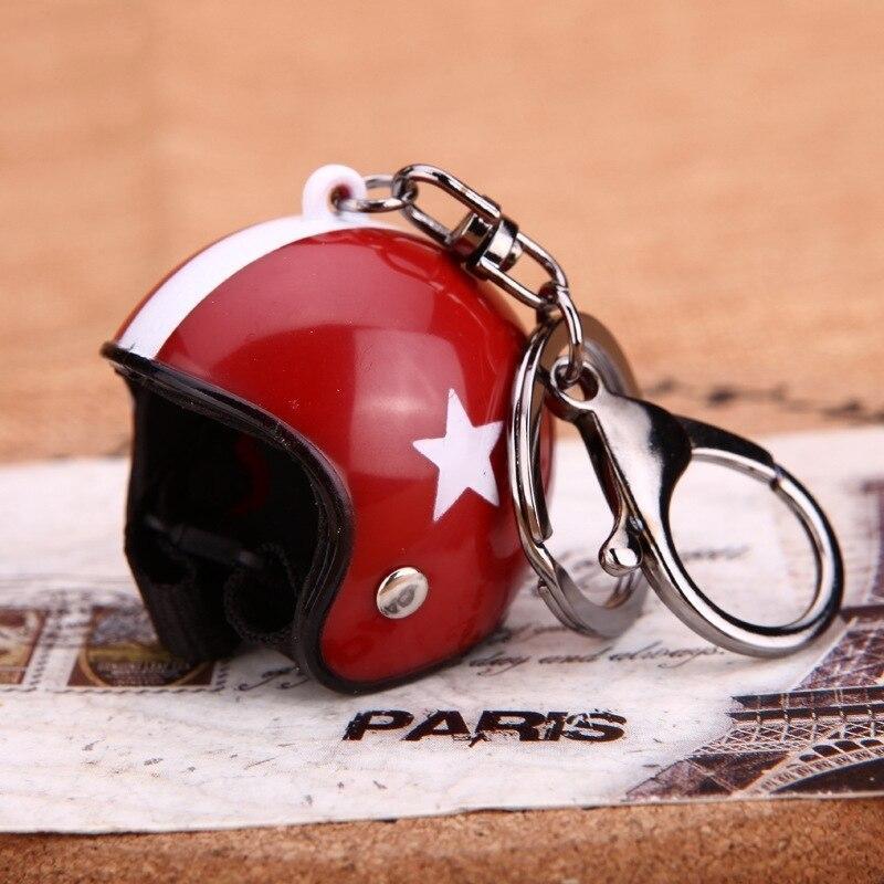 Porte-clés Miniature Casque Moto | Décoration Voiture, Breloque Sac | Cadeau Motard | Couleur Noir