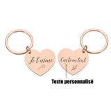 Porte-Clé Personnalisé Saint Valentin