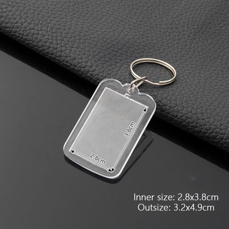 Porte-cartes Photo PVC Transparent Avec Fermeture éclair - Porte-clé Style Coréen Pour Fan - Protection Cartes Idol Et Petits Objets - 4