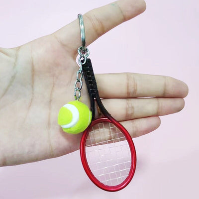 Lot De 3 Porte-clés Raquette De Tennis - Acier Inoxydable - Cadeau Pour Amateurs De Sport - 10