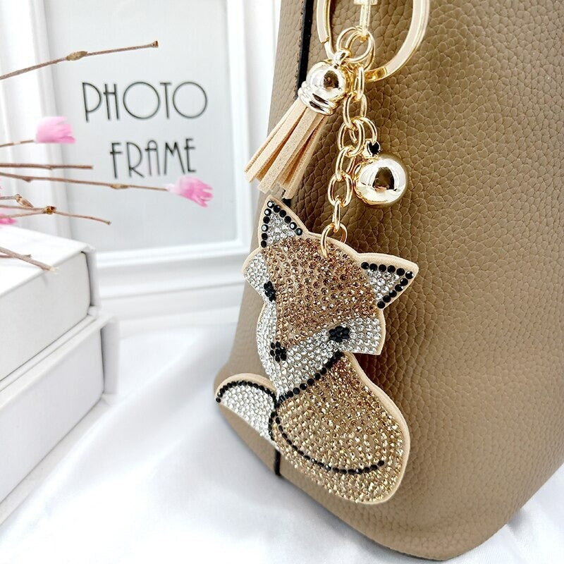 Porte Clé Renard Strass | La Maison du Porte-Clé