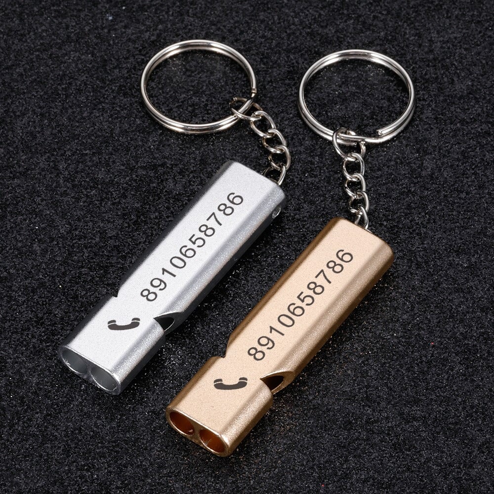 Collier Sifflet KEYCHIN Pour Femmes - Cadeau Coach Natation Avec Message Gravé